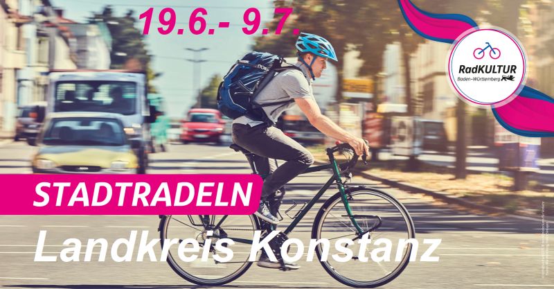 19.6.- 9.7. Stadtradeln im Landkreis Konstanz